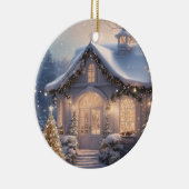 クリスマスフェスティバルライツホリデイオーナメント セラミックオーナメント (右)