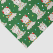 クリスマスフェスティバルラマスオングリーン 薄葉紙 (詳細)