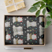 クリスマスフェスティバルラマスオンブラック 薄葉紙 (ギフト)