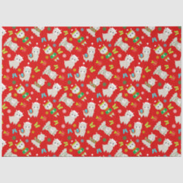 クリスマスフェスティバルラマスオンレッド 薄葉紙