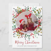 クリスマスフェスティバルリース写真 シーズンカード (正面)