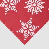 クリスマスフェスティバルレッド&ホワイトスノーフレークススターズ 薄葉紙 (詳細)