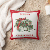 クリスマスフェスティバルヴィンテージクリスマスギフト クッション (ブランケット)