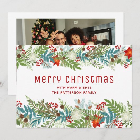 クリスマスフェスティバル休日フローラ写真名 (正面/裏面)