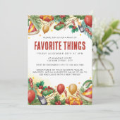 クリスマスフェスティバル水の色お気に入りの物パーティー 招待状 (スタンド正面)