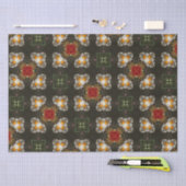 クリスマスフェスティバル赤十字抽象芸術デイジー 薄葉紙 (クラフト)