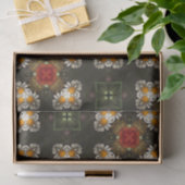 クリスマスフェスティバル赤十字抽象芸術デイジー 薄葉紙 (ギフト)