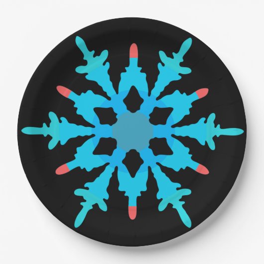 クリスマスフェストディナープレート ペーパープレート (正面)