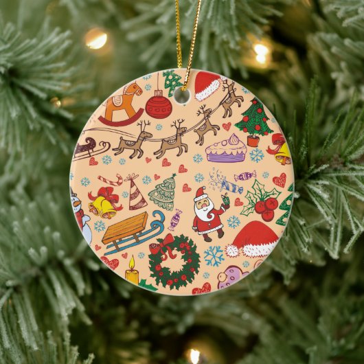 クリスマスフェブ セラミックオーナメント (ツリー)