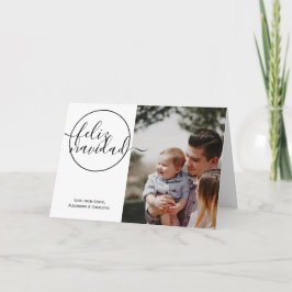 クリスマスフェリズナビダッドタイポグラフィホリデーフォト シーズンカード