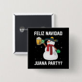 クリスマスフェリズナヴィダフアナカッコいいメキシコ 缶バッジ (正面&裏面)