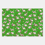 クリスマスフェレットラッピング紙シート ラッピングペーパーシート (正面2)