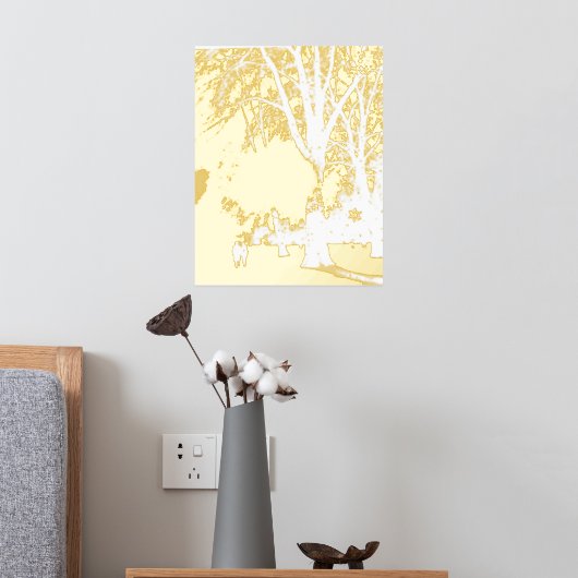 クリスマスフォイルプリントポスターアートとデザインスタイル 箔ポスター (インサイチュ (寝室2))