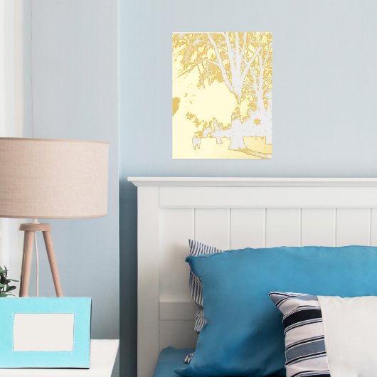 クリスマスフォイルプリントポスターアートとデザインスタイル 箔ポスター (インサイチュ (寝室))