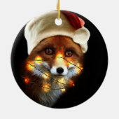 クリスマスフォックス セラミックオーナメント (裏面)