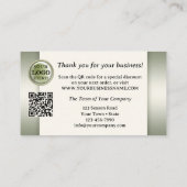 クリスマスフォトお世話になっております 名刺 (裏面)