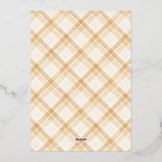 クリスマスフォトの光沢のある12日 箔シーズンカード (裏面)