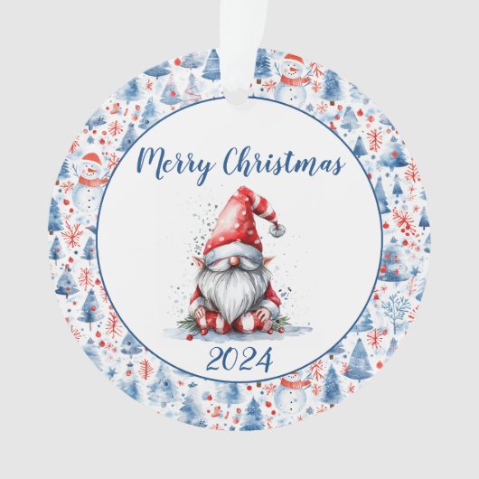 クリスマスフォトアクリルオーナメント オーナメント (正面)
