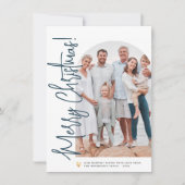 クリスマスフォトアーチ&金ゴールドハート編集可能カラー シーズンカード (正面)