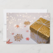 クリスマスフォトウェディング日付カードを保存 セーブザデート (裏面)