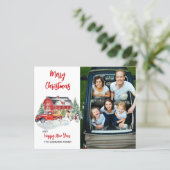 クリスマスフォトウォーターカラー素朴バーンファームバジェット (スタンド正面)