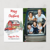 クリスマスフォトウォーターカラー素朴バーンファームバジェット (正面)