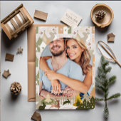 クリスマスフォトウッドランドアニマルズ&コージービレッジ 箔シーズンカード