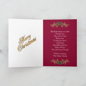 クリスマスフォトエレガントカードリボン シーズンカード (内部)