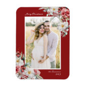 クリスマスフォトエレガントマグネット マグネット (縦)