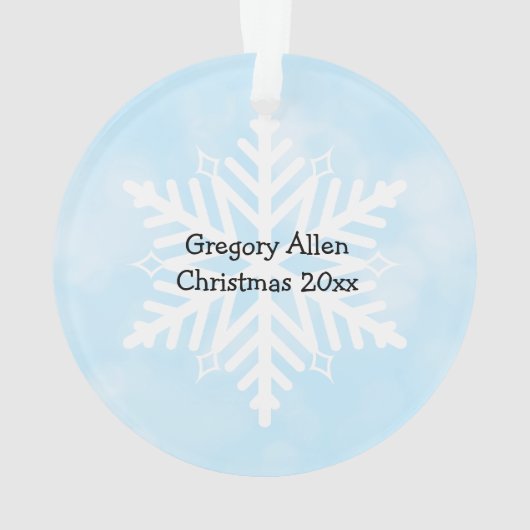 クリスマスフォトオーナメント記念 オーナメント (裏面)