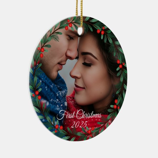 クリスマスフォトオーナメント セラミックオーナメント (右)