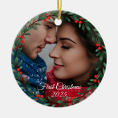 クリスマスフォトオーナメント セラミックオーナメント (正面)