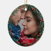 クリスマスフォトオーナメント セラミックオーナメント (左)