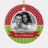 クリスマスフォトオーナメント セラミックオーナメント (正面)