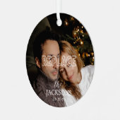 クリスマスフォトオーナメント メタルオーナメント (正面左)