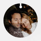 クリスマスフォトオーナメント メタルオーナメント (裏面)