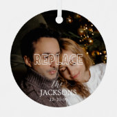 クリスマスフォトオーナメント メタルオーナメント (正面)