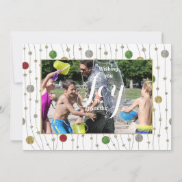 クリスマスフォトカスタマイズカード「オーナメント/スター」 シーズンカード