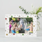 クリスマスフォトカスタマイズカード「オーナメント/スター」 シーズンカード (スタンド正面)