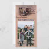 クリスマスフォトカードの恵み シーズンカード (正面)