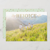 クリスマスフォトカードを喜ぶ シーズンカード (正面/裏面)