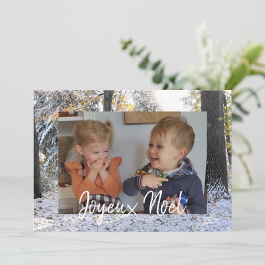 クリスマスフォトカードジョユーヌエル (スタンド正面)