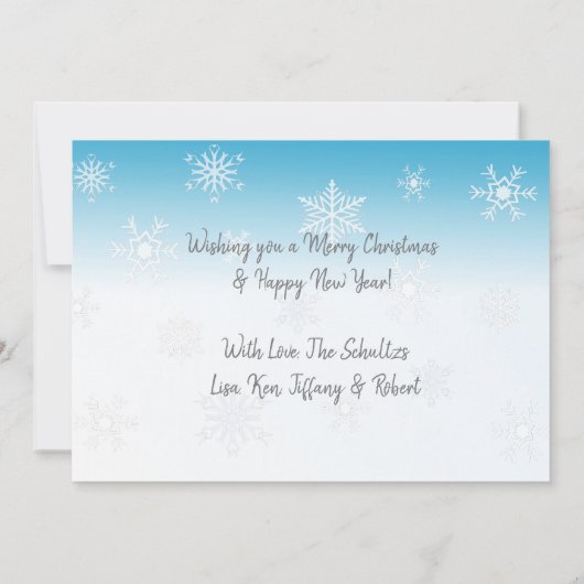 クリスマスフォトカードジョユーヌエル (裏面)