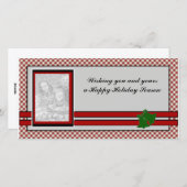 クリスマスフォトカードテンプレート シーズンカード (正面/裏面)