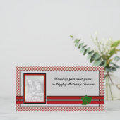 クリスマスフォトカードテンプレート シーズンカード (スタンド正面)