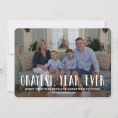 クリスマスフォトカードホリデーカードおもしろいパンデミック 招待状 (正面)