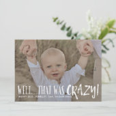 クリスマスフォトカードホリデーカードパンデミッおもしろいク 招待状 (スタンド正面)