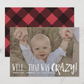 クリスマスフォトカードホリデーカードパンデミッおもしろいク 招待状 (正面/裏面)