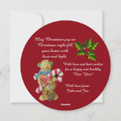 クリスマスフォトカードラウンドリース シーズンカード (裏面)