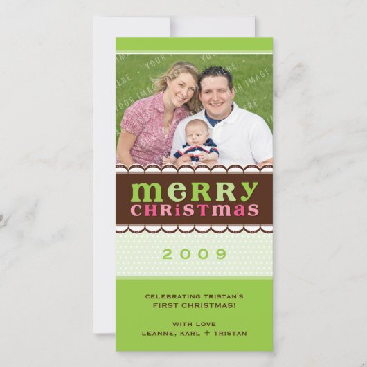 クリスマスフォトカード::キャンディフロス2 シーズンカード (正面)